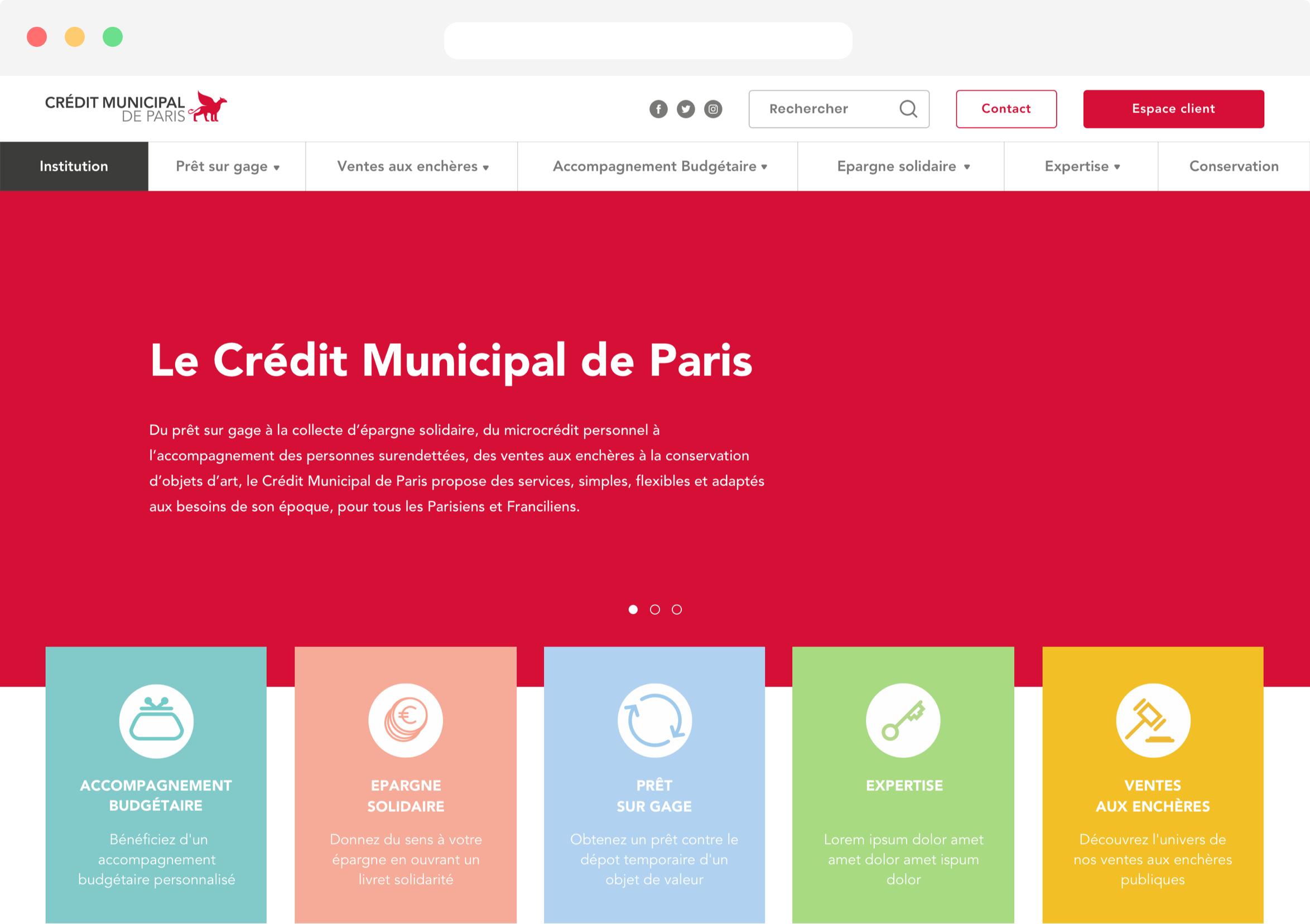 site web credit municipal de Paris