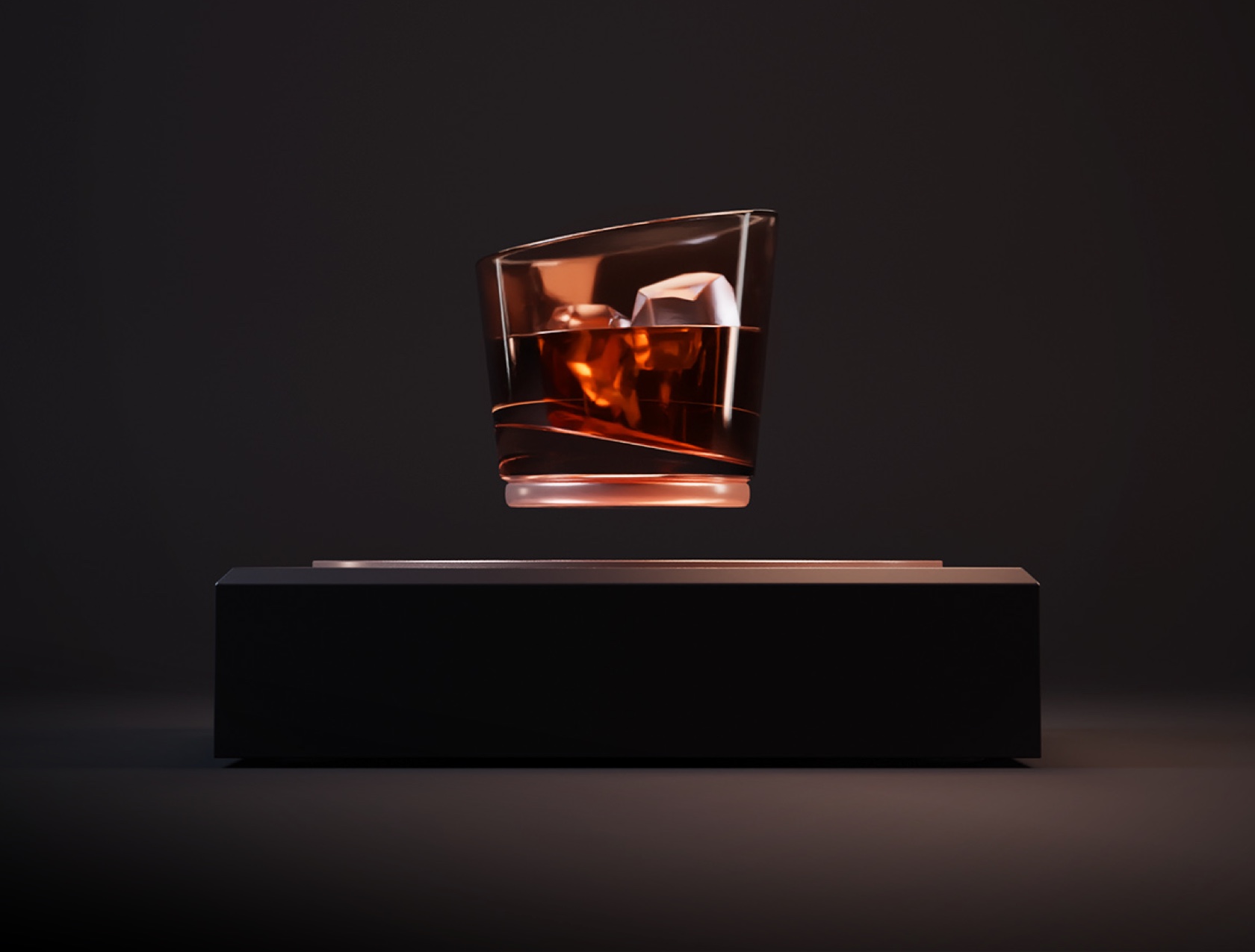 verre en levitation remy Martin